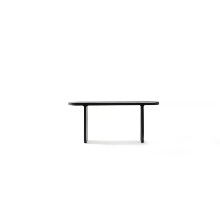 Стол журнальный MAX SIDE TABLE MASSIVE WOOD BLACK WOOD 140X35X60 СМ. (NRM05834)