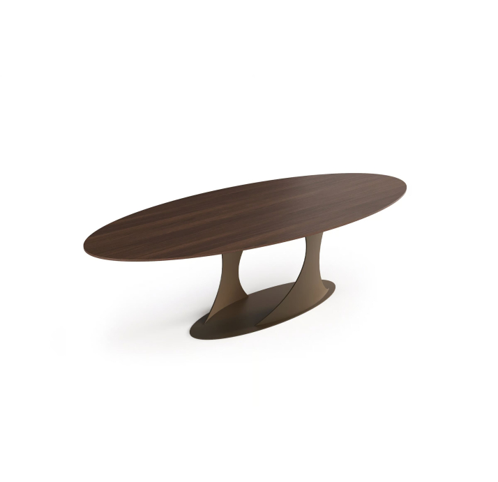 Стол обеденный LOOP DINING TABLE BROWN AMERICAN WALNUT  240X110X75 СМ. (NRM05828)