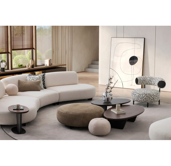 Стол журнальный GENOVA COFFEE TABLE WALNUT AMERICAN WALNUT  135X75X31 СМ. (NRM05840)