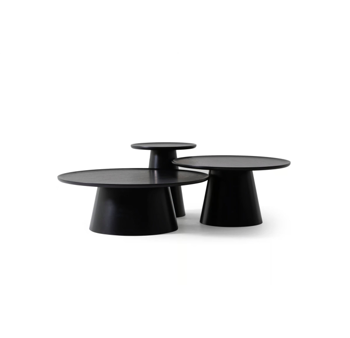 Стол журнальный YODA SIDE TABLE BLACK BLACK WOOD  50X50X48 СМ. (NRM05846)