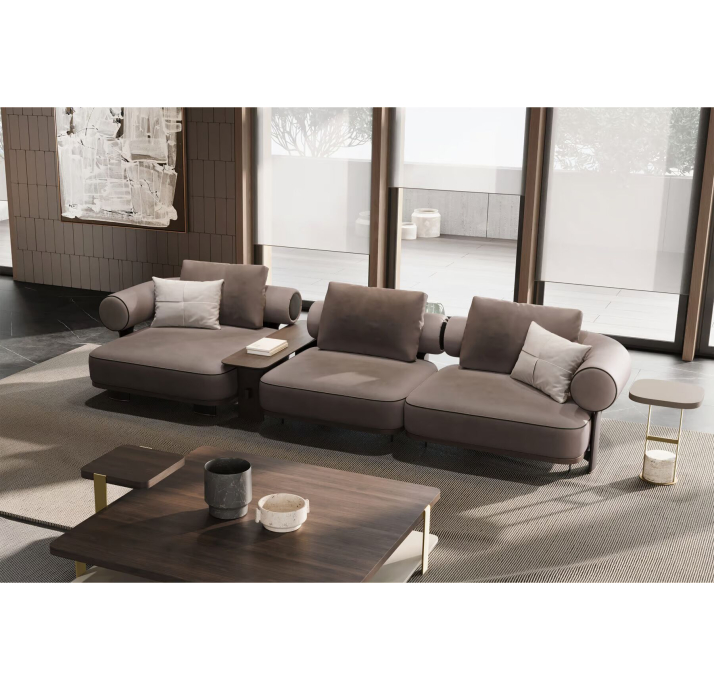 Стол журнальный ALLEGRO SIDE TABLE TRAVERTINE BEIGE  40X40X56 СМ. (NRM05853)