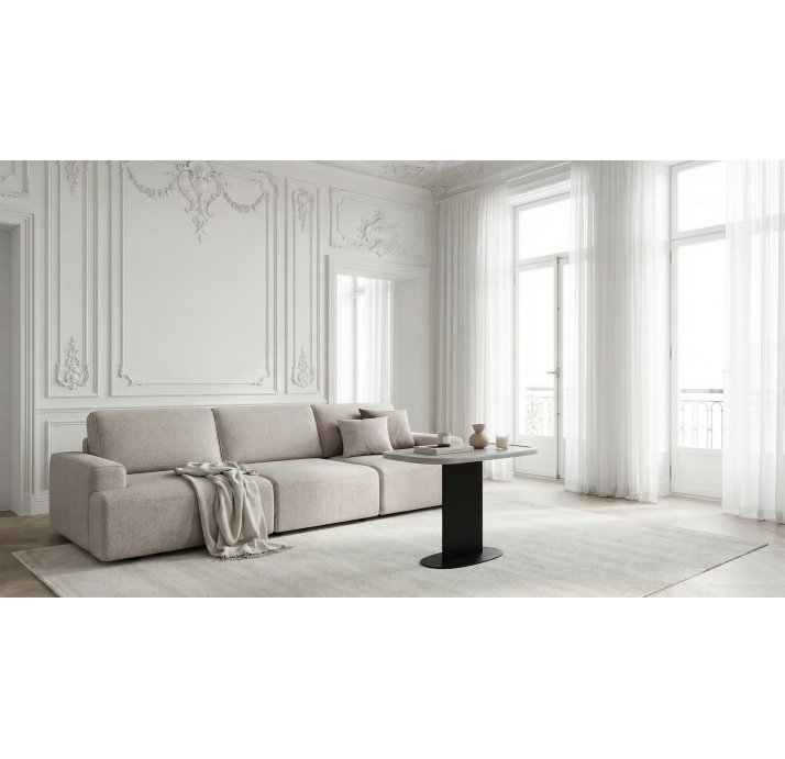 Стол журнальный BAMBI SIDE TABLE BLACK AMERICAN WALNUT  72X36X50 СМ. (NRM05858)