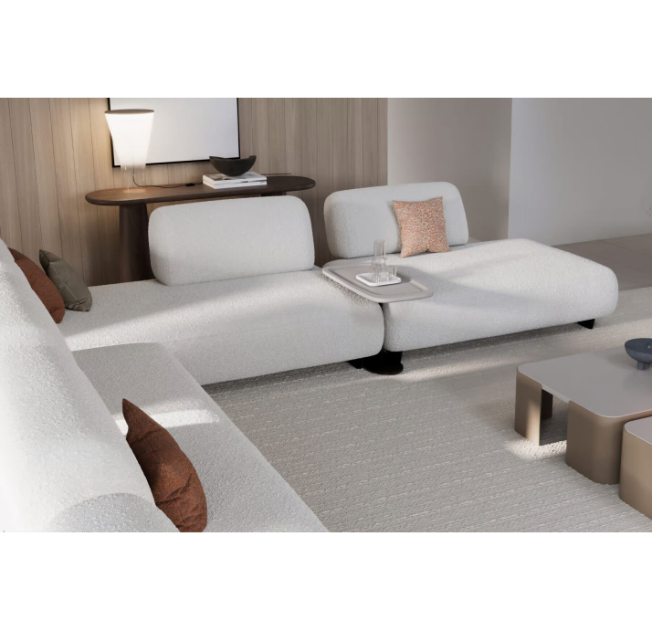 Стол журнальный BAMBI SIDE TABLE BLACK BEIGE  72X36X50 СМ. (NRM05857)