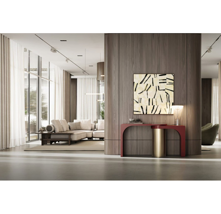 Консоль напольная ARC DRESSER RED RED SHINY GOLD 158X40X80 СМ. (NRM05867)