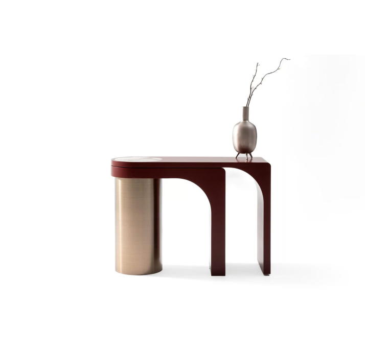 Консоль напольная ARC DRESSER RED RED SHINY GOLD 158X40X80 СМ. (NRM05867)