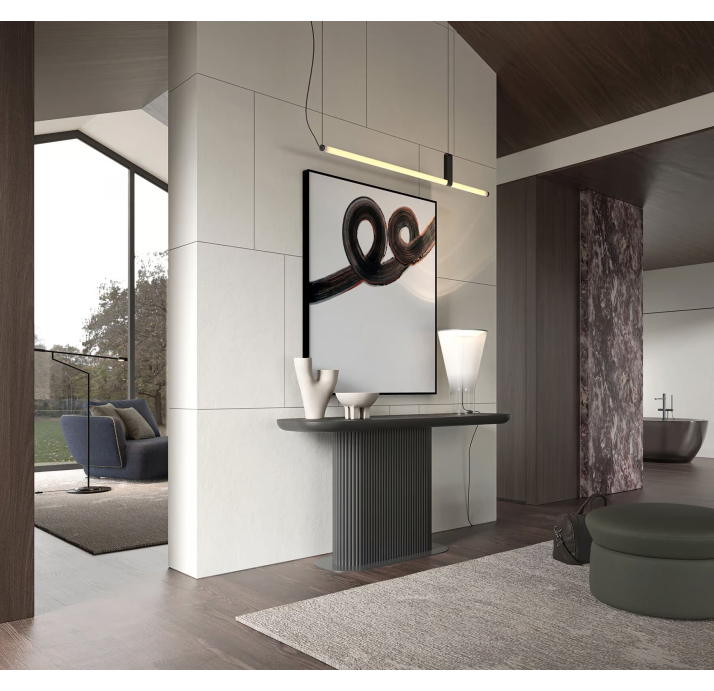 Консоль напольная METIS CONSOLE BLACK WOOD BLACK WOOD BLACK 150X45X76 СМ. (NRM05879)