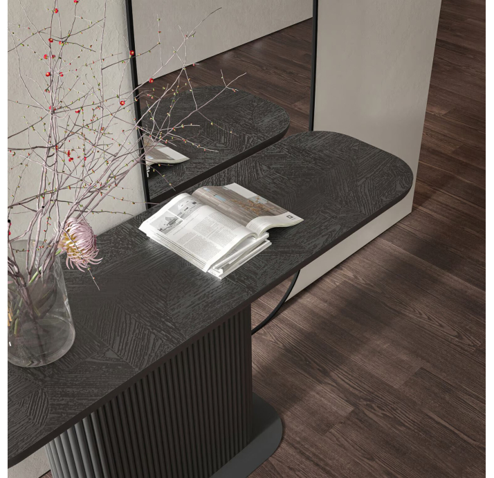 Консоль напольная METIS CONSOLE BLACK WOOD BLACK WOOD BLACK 150X45X76 СМ. (NRM05879)