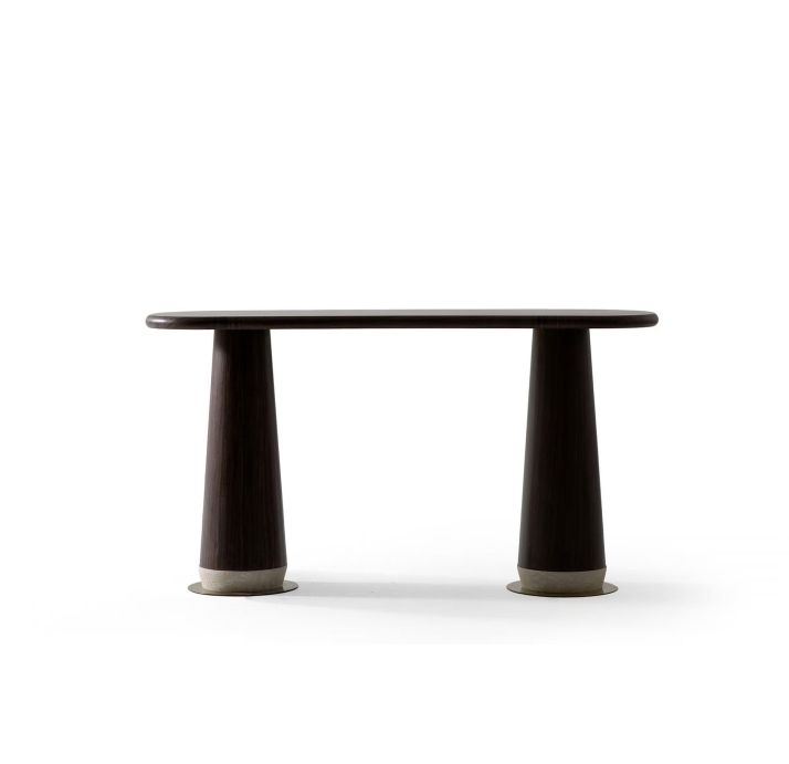 Консоль напольная VIVIENNE CONSOLE BLACK Anthracite walnut veneer BLKT 150X45X80 СМ. (NRM05865)