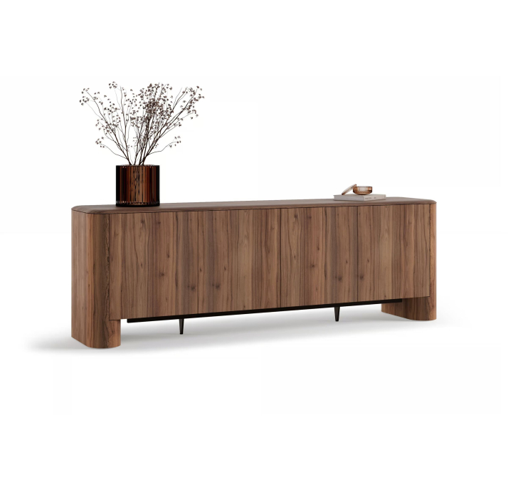 Комод AGATE CONSOLE WALNUT BEIGE MARBLE AMERICAN WALNUT 240X52X79 СМ. (NRM05882)