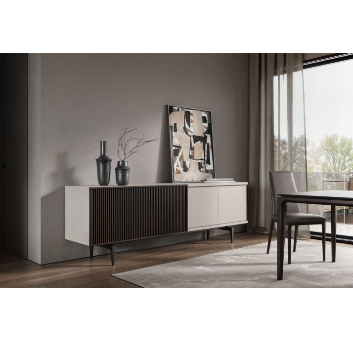 Комод MARTINA SIDEBOARD CREAM CREAM AMERICAN WALNUT 208X54X79 СМ. (NRM05894)