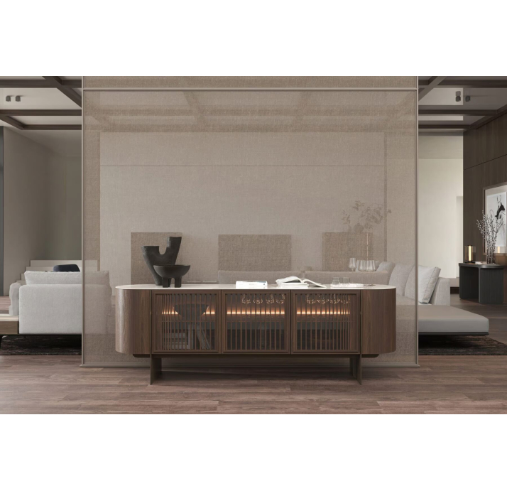 Комод OXFORD SIDEBOARD AMERICAN WALNUT REVE DE REY PERLA AMERICAN WALNUT 240X51X78 СМ. (NRM05885)