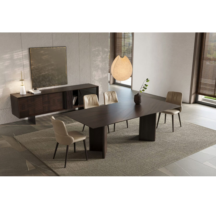 Комод ARIEL SIDEBOARD SMOKE OAK SMOKE OAK GLASS 235X50X78 СМ. (NRM05891)