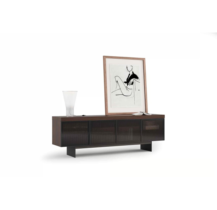 Комод ORIT SIDEBOARD AMERICAN WALNUT WALNUT GLASS 240X50X79 СМ. (NRM05889)
