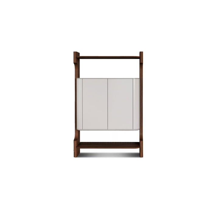 Комод BARBARA BUFFET AMERICAN WALNUT CREAM CREAM 107X45X160 СМ. (NRM05899)