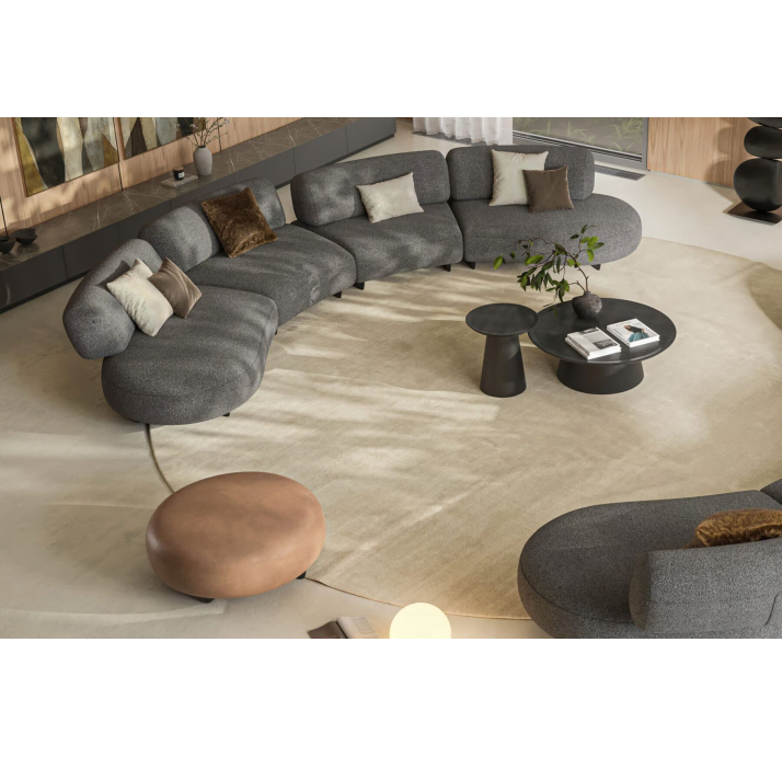 Пуф VIDI VICI POUF 108X108X42 см. KADIFE 6284 (NRM05909)