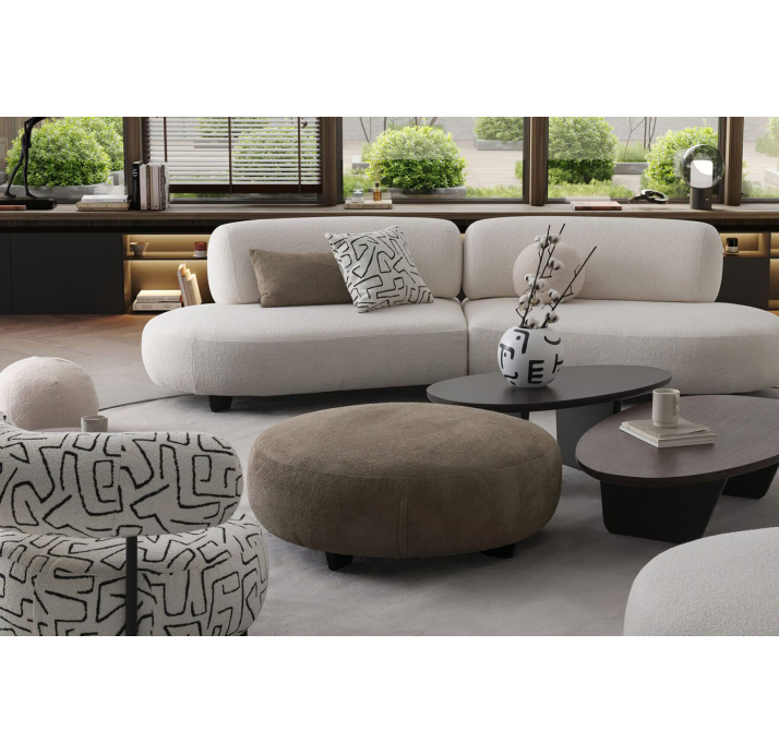 Пуф VIDI VICI POUF 108X108X42 см. KADIFE 6284 (NRM05909)