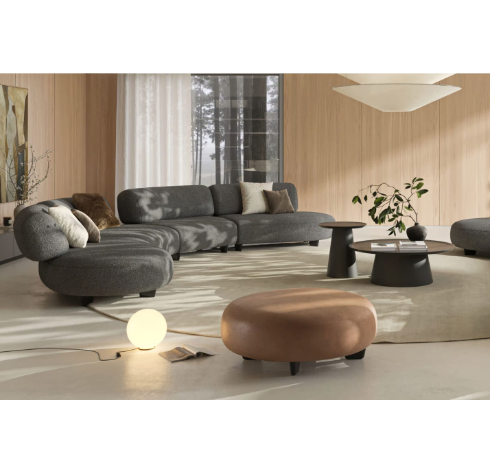 Пуф VIDI VICI POUF 108X108X42 см. KADIFE 6284 (NRM05909)