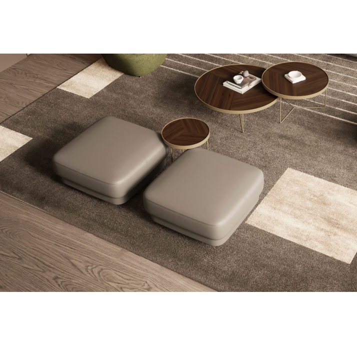 Пуф SAMBA M POUF 90X90X40 см. KADIFE 6253 (NRM05915)