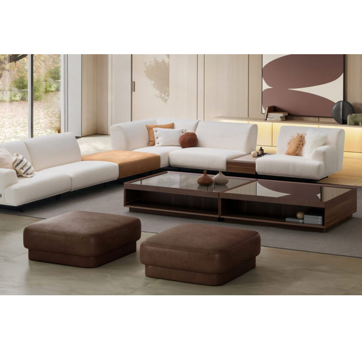 Пуф SAMBA M POUF 90X90X40 см. KADIFE 6253 (NRM05915)