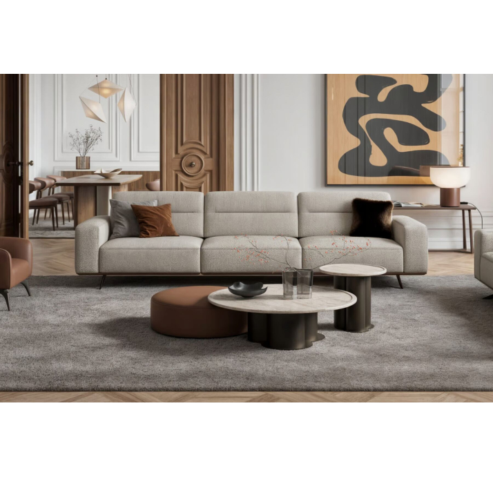 Пуф CHELSEA POUF 80X80X27 см. MEGASOFT M302 (NRM05924)