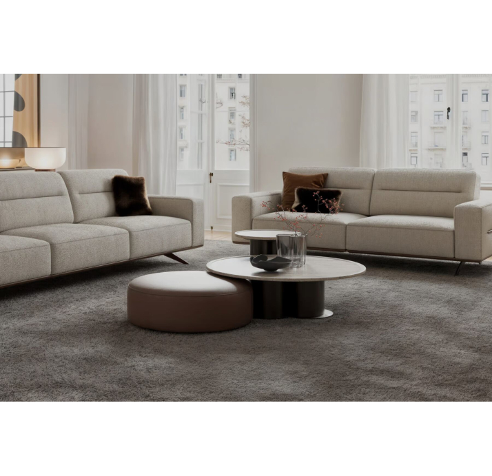 Пуф CHELSEA POUF 80X80X27 см. MEGASOFT M022 (NRM05926)