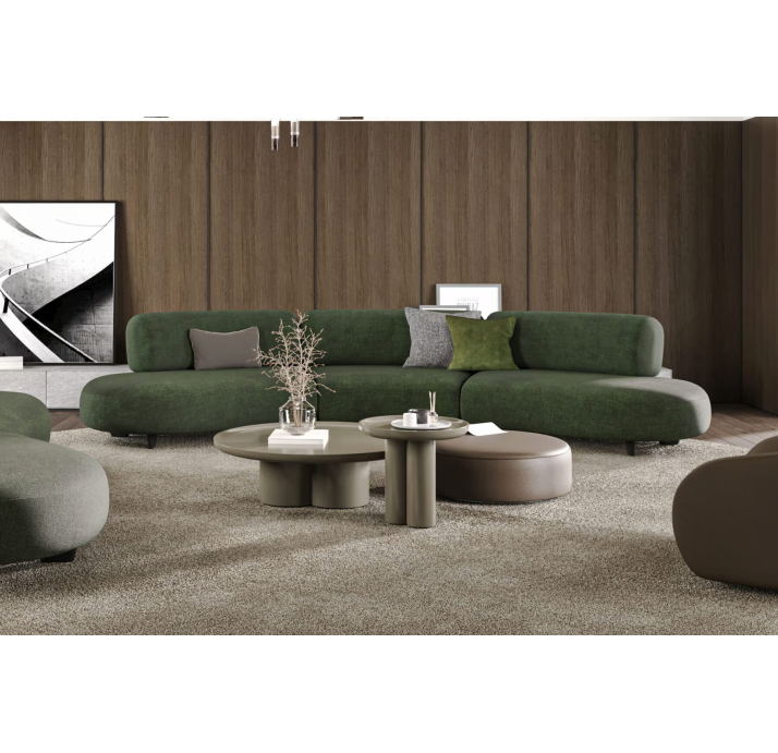 Пуф CHELSEA POUF 80X80X27 см. MEGASOFT M022 (NRM05926)