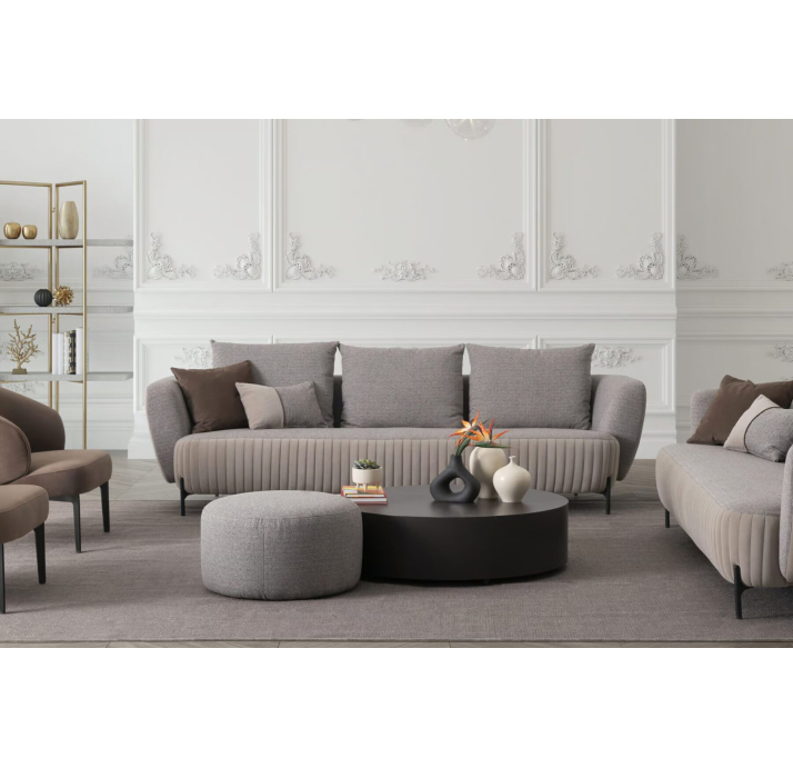 Пуф CHELSEA POUF 60X60X35 см. MEGASOFT M302 (NRM05942)