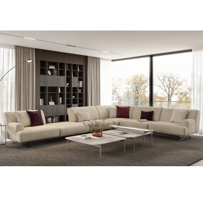 Стеллаж прямой SIENA BOOKSHELF FUME FUME  110X32X278 СМ. (NRM05976)