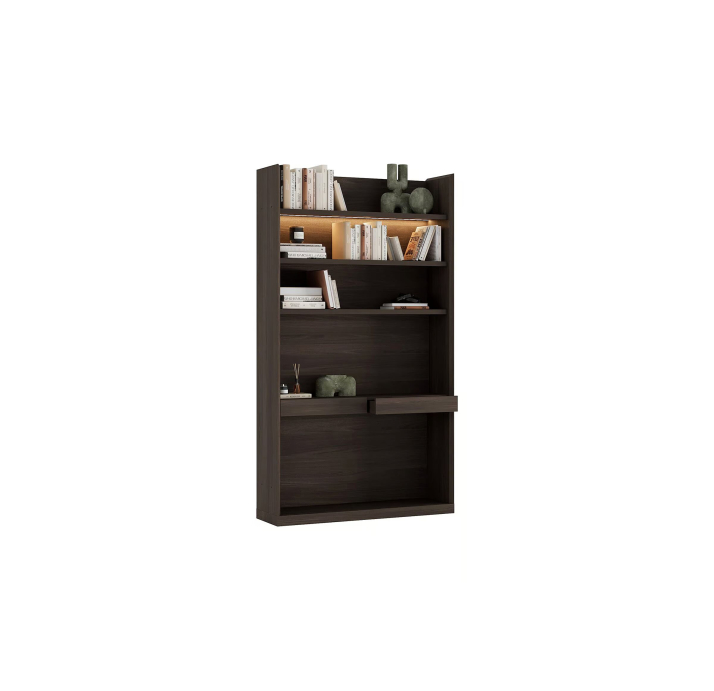 Стеллаж прямой ARAGON BOOKSHELF WALNUT WALNUT  120X32X214 СМ. (NRM05978)