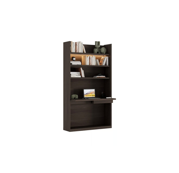 Стеллаж прямой ARAGON BOOKSHELF WALNUT WALNUT  120X32X214 СМ. (NRM05978)
