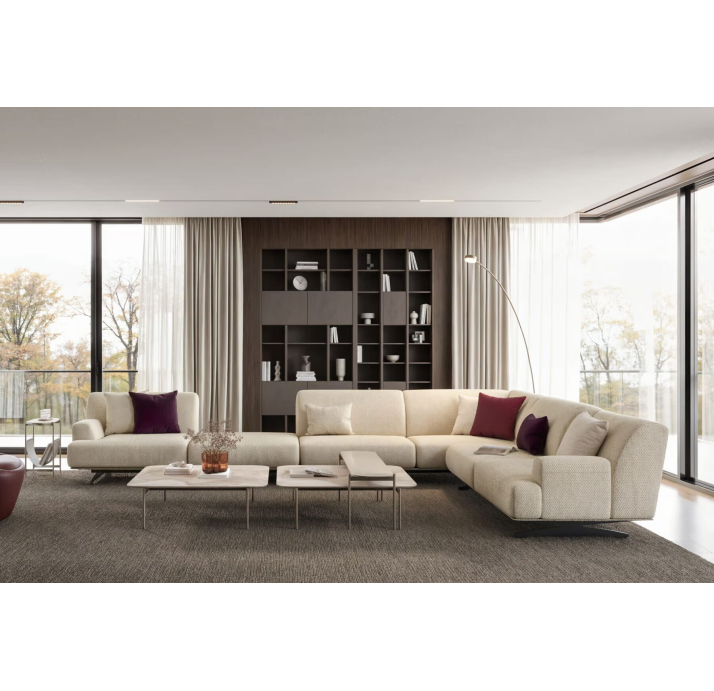 Стеллаж прямой SIENA BOOKSHELF FUME FUME  90X32X278 СМ. (NRM05975)