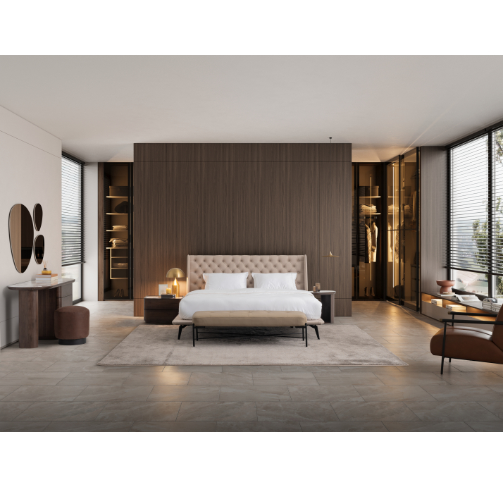 Тумба прикроватная TRIPOLI NIGHTSTAND WALNUT CREAM  62X48X39 СМ. (NRM06016)