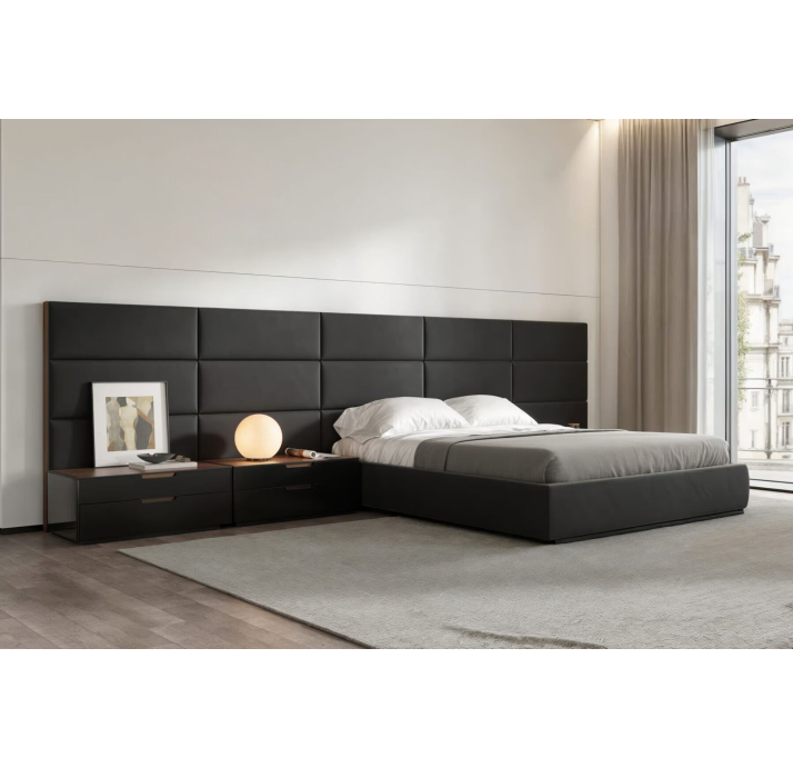 Тумба прикроватная MONTE ROSA NIGHTSTAND BLACK WALNUT  65X47X37 СМ. (NRM06019)