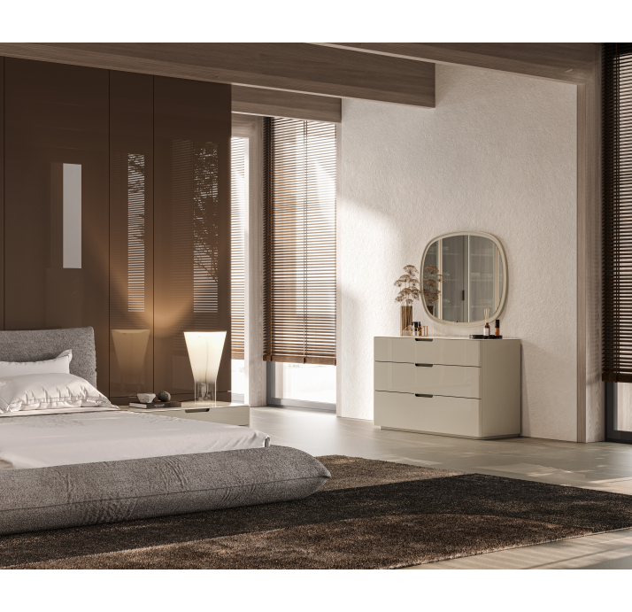 Тумба прикроватная MONTE ROSA NIGHTSTAND CREAM REVE DE REY PERLA  65X47X37 СМ. (NRM06017)