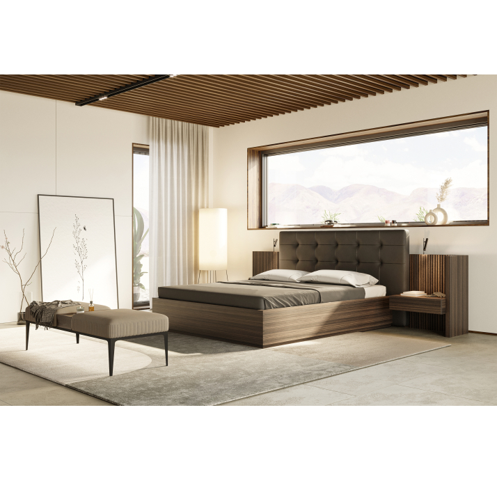 Тумба прикроватная DOTTIE NIGHTSTAND BROWN BROWN  74X48X82 СМ. (NRM06026)