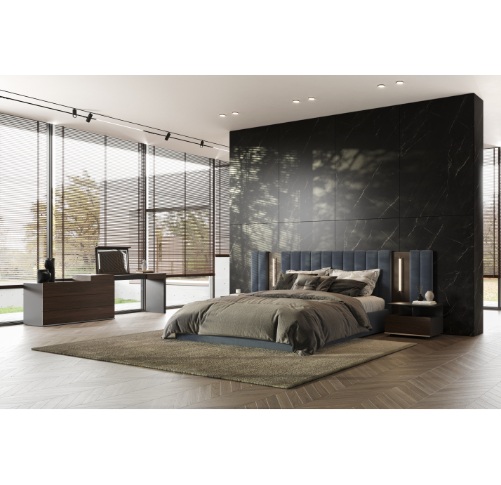 Тумба прикроватная ARGENTA NIGHTSTAND WALNUT WALNUT  65X45X42 СМ. (NRM06021)