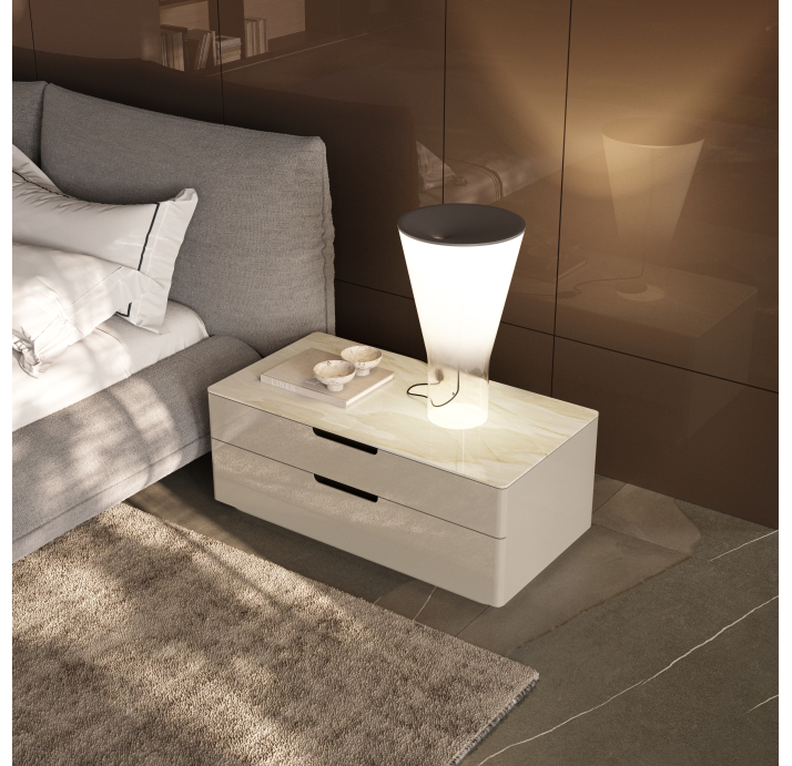 Тумба прикроватная MONTE ROSA NIGHTSTAND CREAM REVE DE REY PERLA  90X47X37 СМ. (NRM06018)