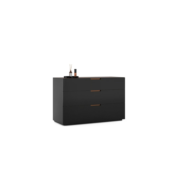 Комод MONTE ROSA DRESSER BLACK WALNUT BLACK 120X47X79 СМ. (NRM06032)