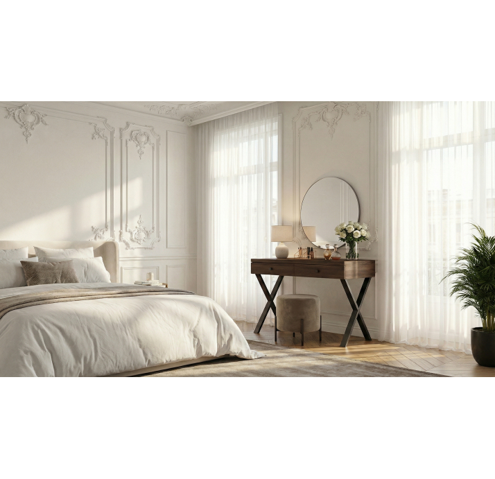 Туалетный столик ALFA DRESSER BROWN BROWN  100X50X77 СМ. (NRM06039)