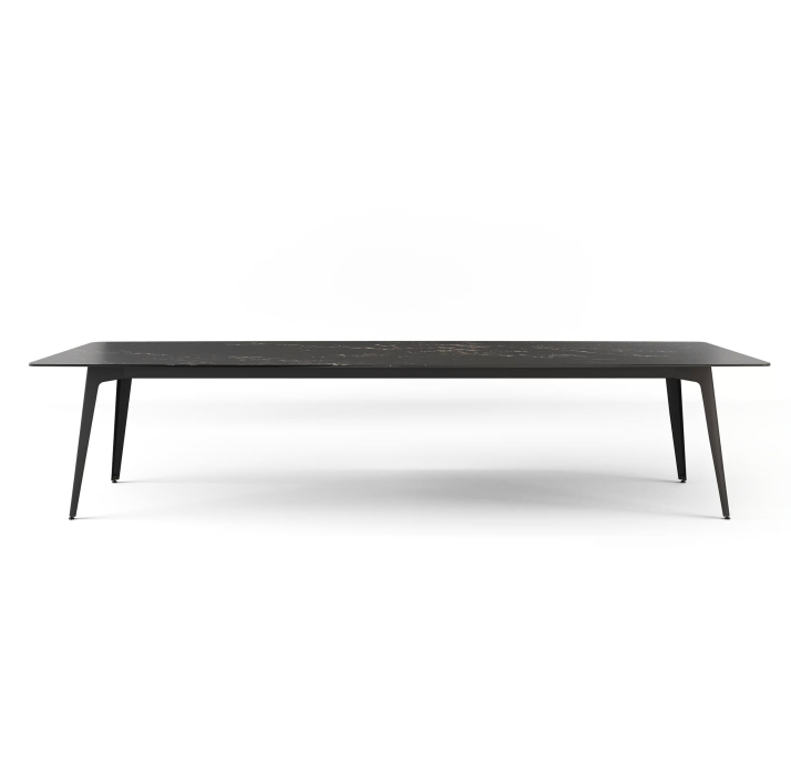 Стол обеденный Porcelain ceramic DINING TABLE BLACK MATT BLACK MARBLE  290X120X76 СМ. (NRM06073)
