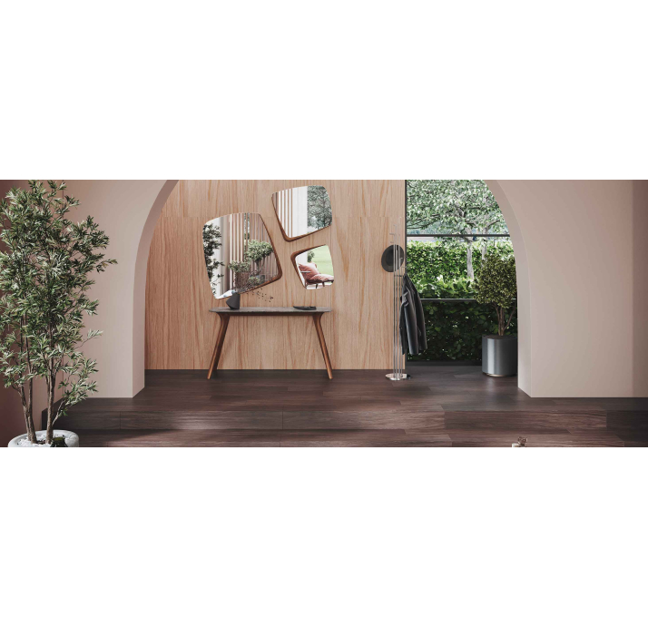 Консоль напольная 68 CONSOLE TABLE Marble Rivera Rivera marble AMERICAN WALNUT 110X48,5X79 СМ. (FUG0