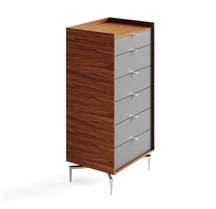 Комод MEST TALL DRESSER Natural walnut Natural walnut Matte LK17 Brown 62X48X127 СМ. (FUG00263)