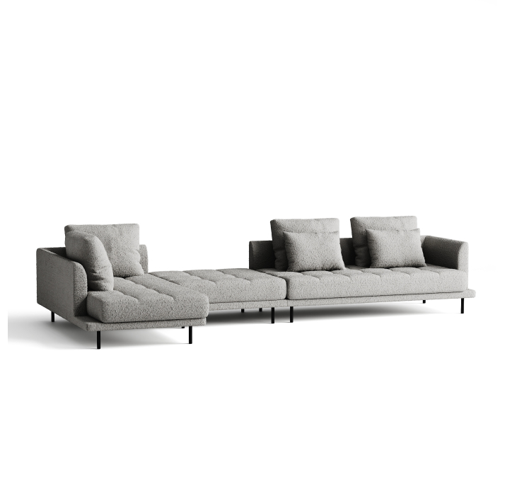 Диван LEMME 192-402-102B/74/STELLA Stella Crystal/Утопающий/h 17 металл/