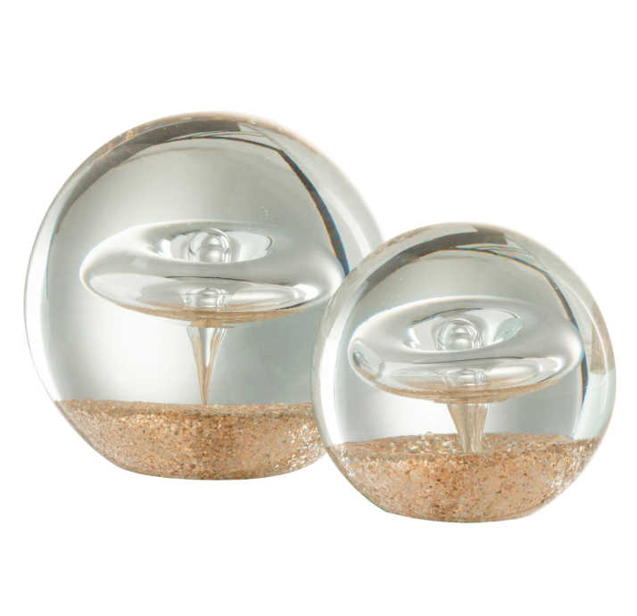 Статуэтка настольная RING GOLD DECOR OBJECT 10,5X10,5X10,5 СМ. (NRM06147)