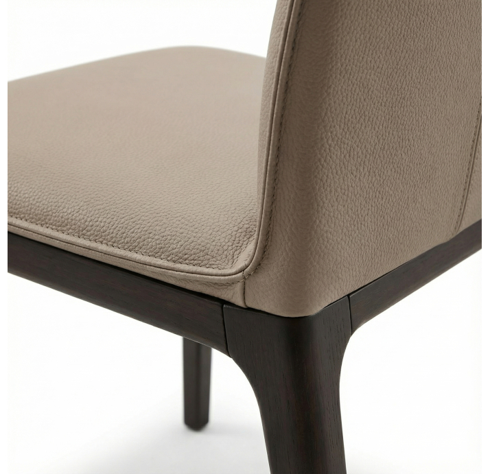 Стул интерьерный NOVARRO CHAIR MASSA 040 MILKY BROWN  BLACK MATTE (NRM06180)