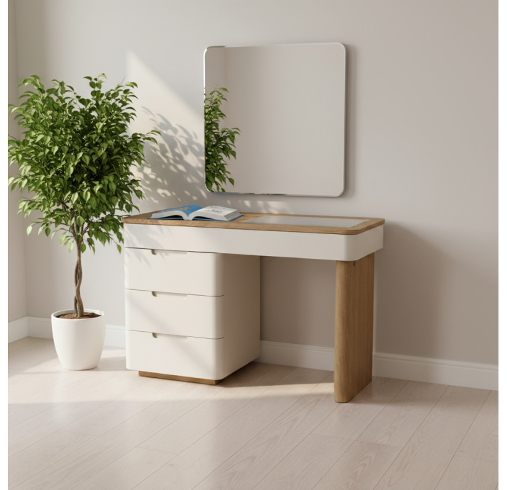 Туалетный столик MATILDA DRESSER WALNUT AMERICAN WALNUT CREAM 121X46X81 СМ. (NRM06193)