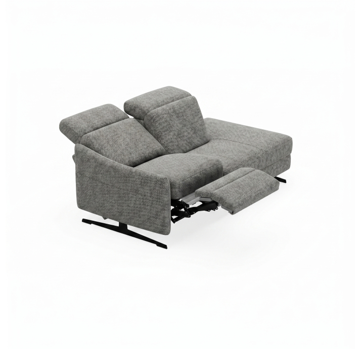 Диван PIANO B100-220-100T/54/M/AMIRI CARBON/BULTEX/01 BLACK/E,E,R