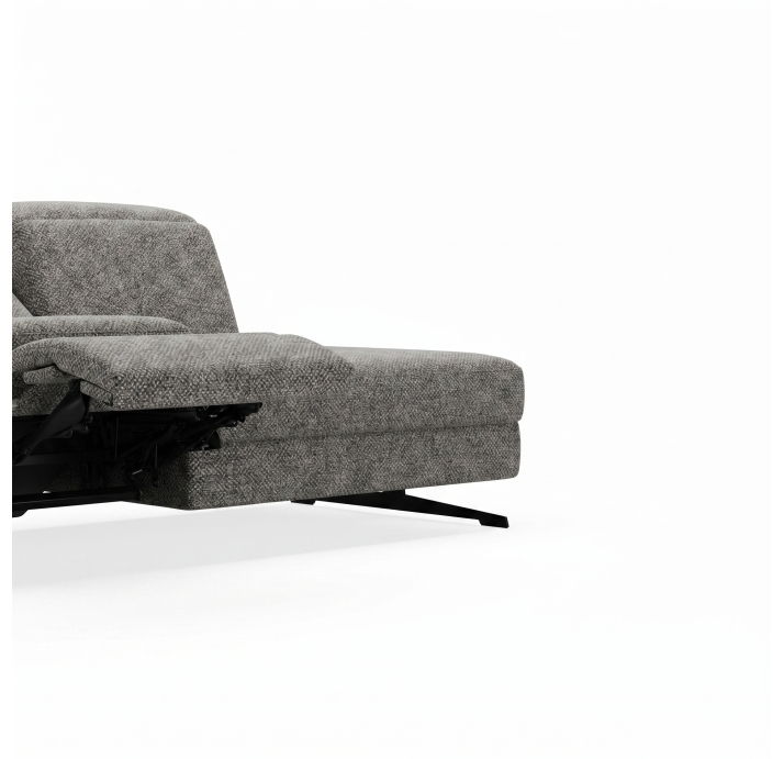 Диван PIANO B100-220-100T/54/M/AMIRI CARBON/BULTEX/01 BLACK/E,E,R