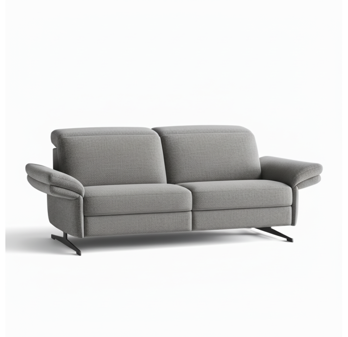 Диван PIANO B100-220-100B/54/AMIRI CARBON/BULTEX/01 BLACK/E,E