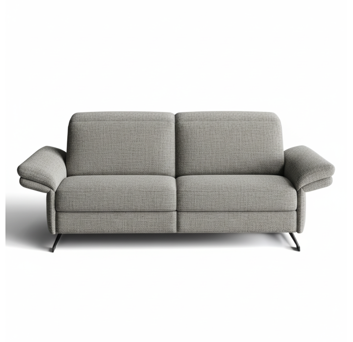 Диван PIANO B100-220-100B/54/AMIRI CARBON/BULTEX/01 BLACK/E,E